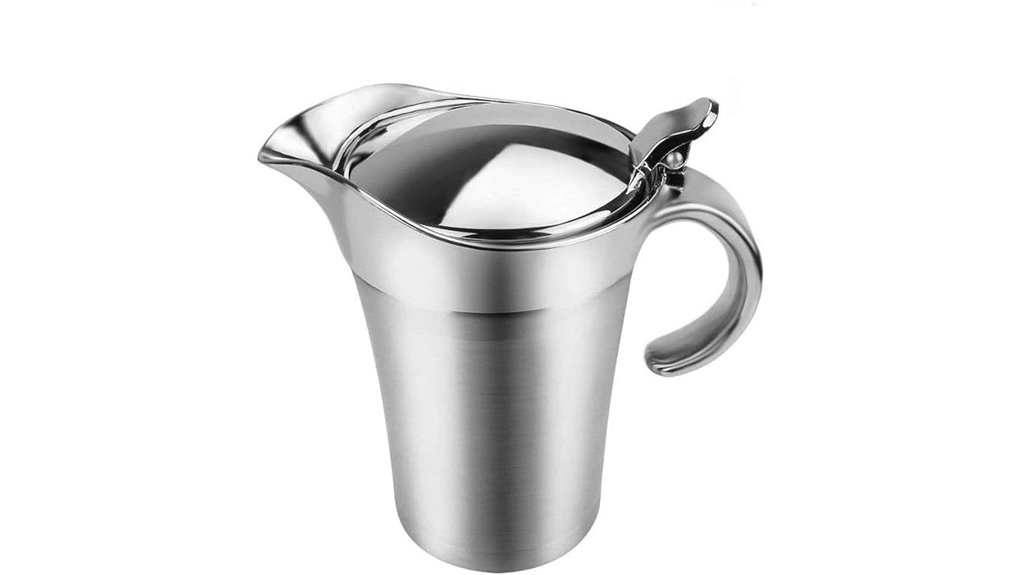 16oz stainless steel gravyboat