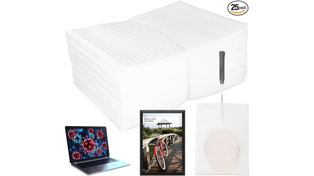 16x20 fragile foam pouches