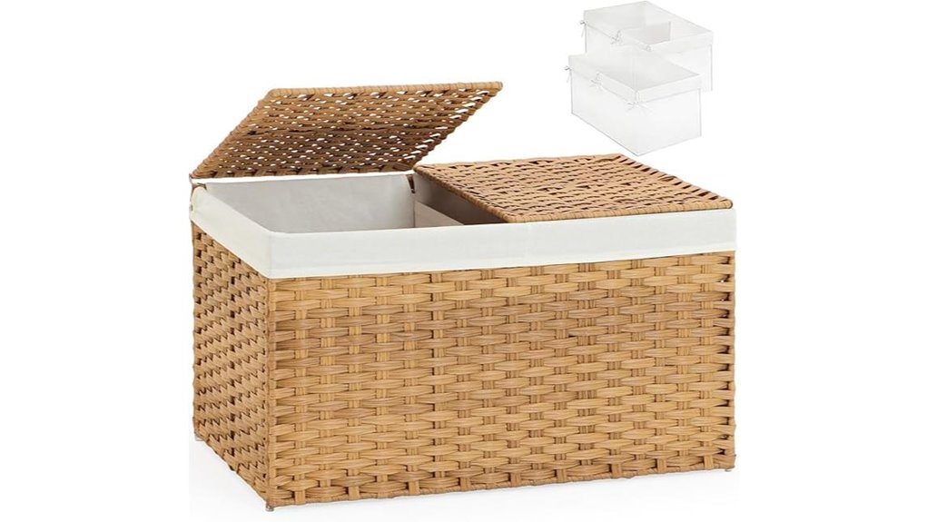 17 2 gallon rattan storage basket