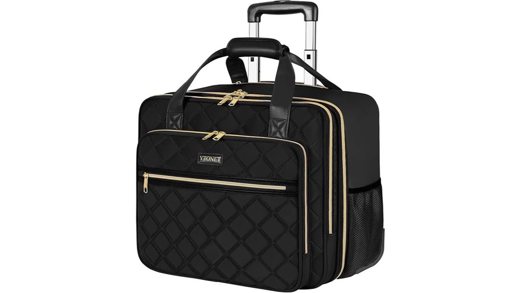 17 3 inch women s rolling laptop bag