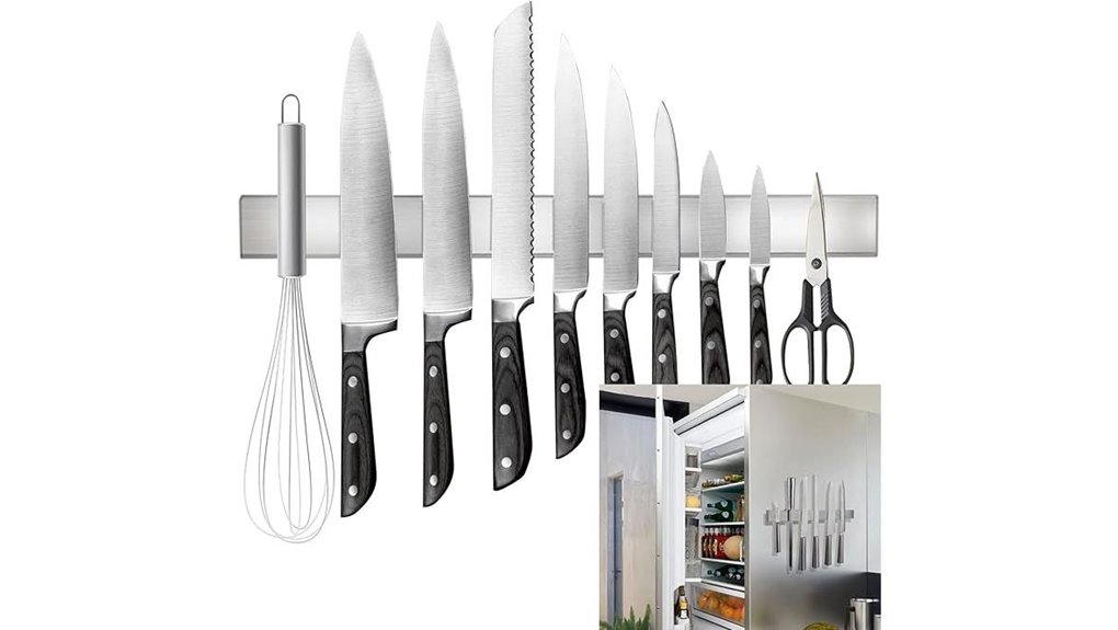 17 inch stainless steel magnetic knife strip