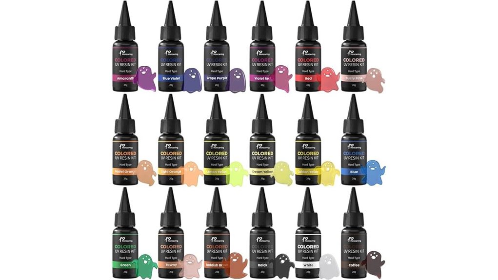 18 color uv resin kit