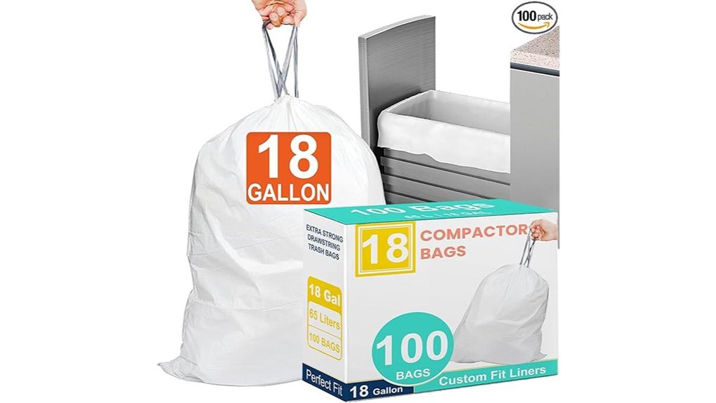 18 gallon heavy duty drawstring compactor