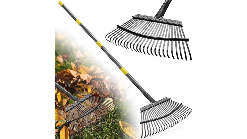18 inch adjustable metal rake