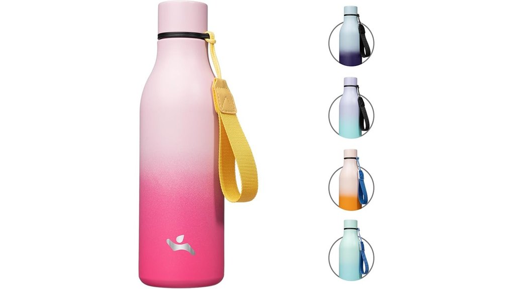 18oz cherry insulated bottle