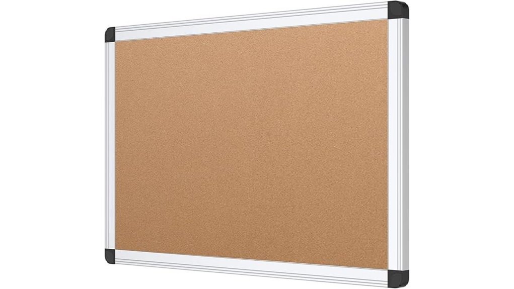 18x12 aluminum frame corkboard