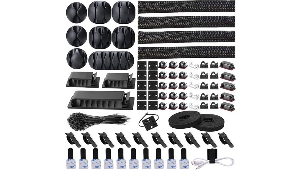 192 piece black clear kit