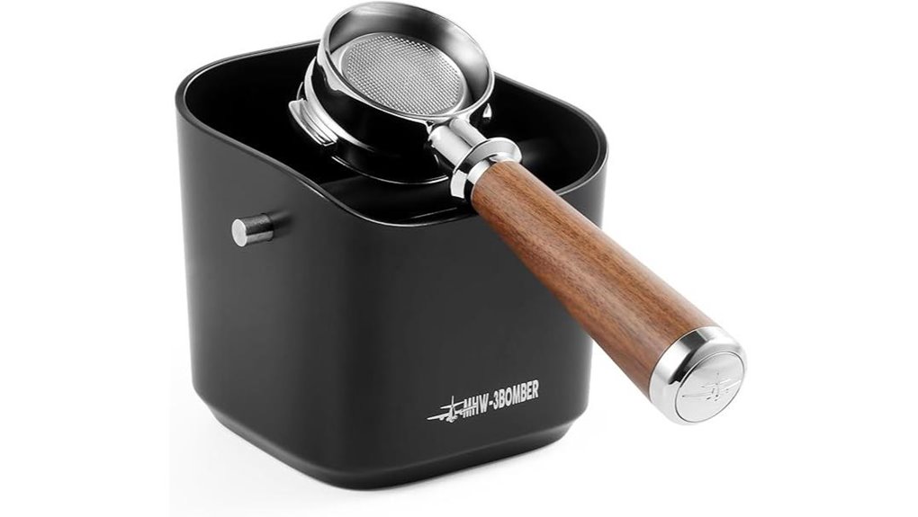 1 2l black espresso knockbox