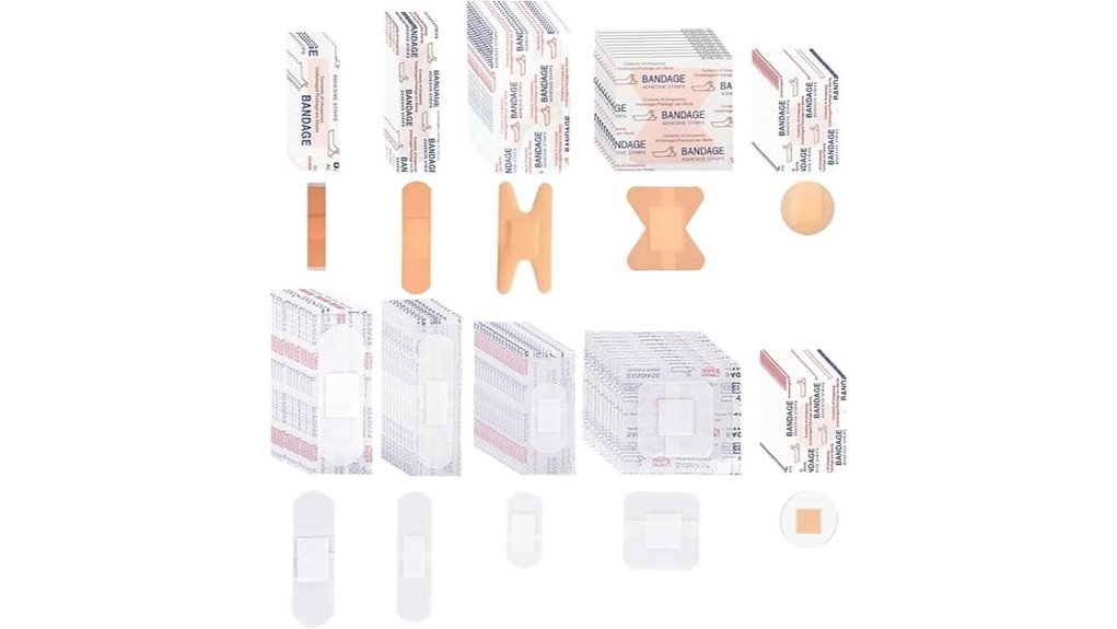 200 pack assorted fingertip bandages