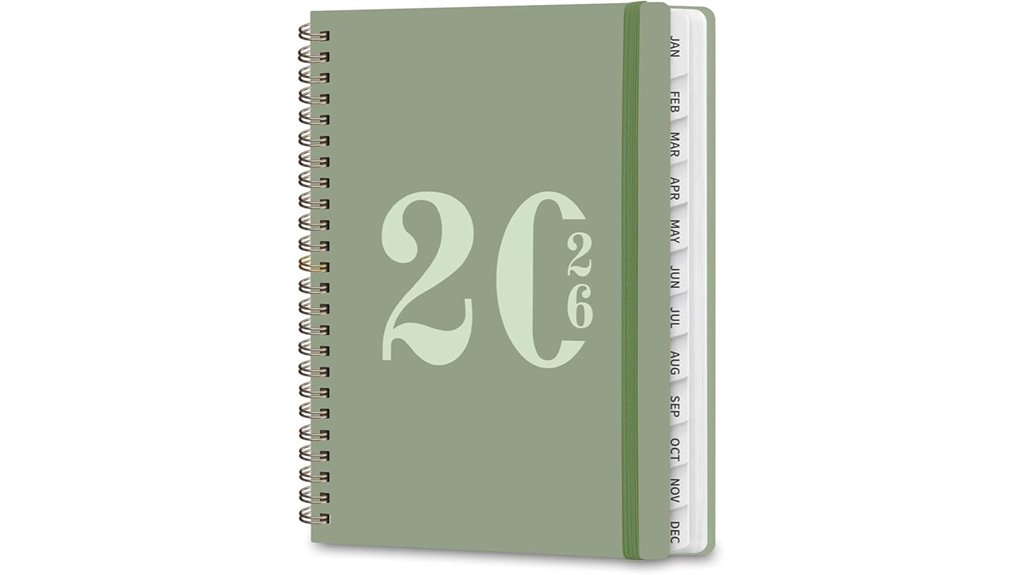 2026 weekly monthly a5 hardcover