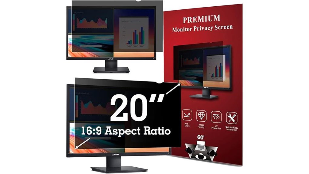 20 inch 16 9 privacy screen filter