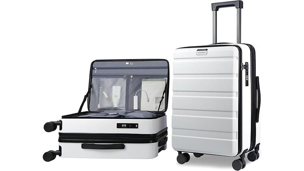 20 inch tsa lock spinner carry on