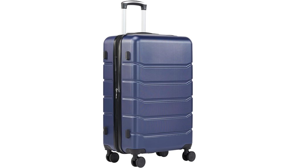 20 navy blue hardcase carry on