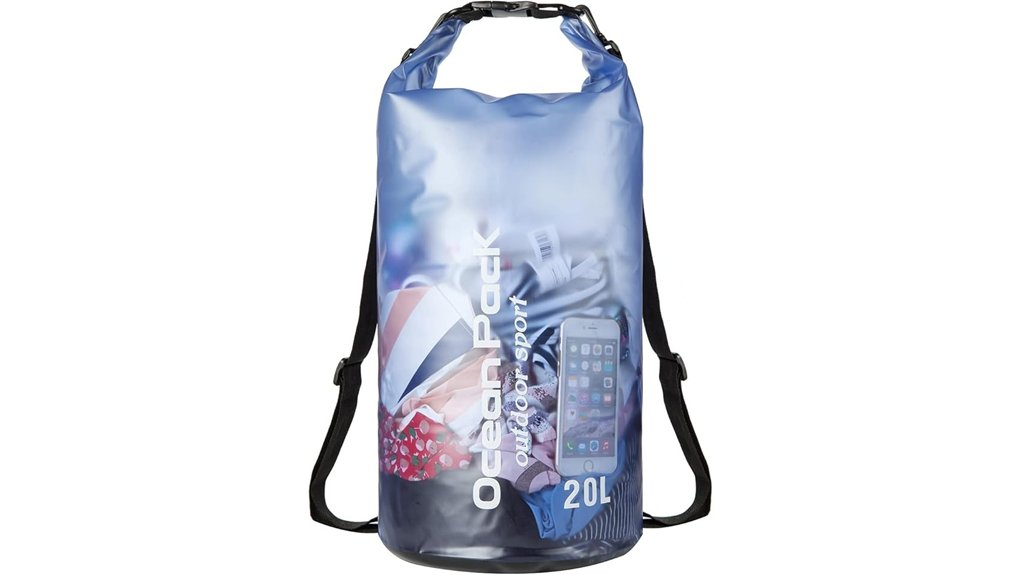 20l blue waterproof roll top