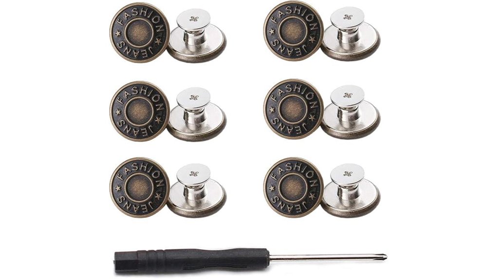 20mm no sew jeans button