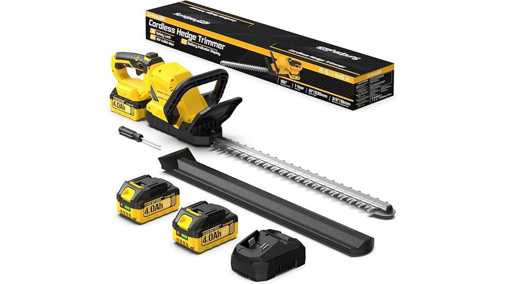 21 inch cordless hedge trimmer