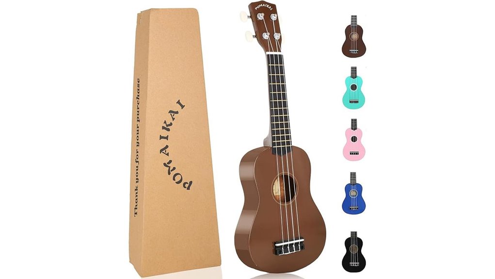 21 inch soprano wood ukulele