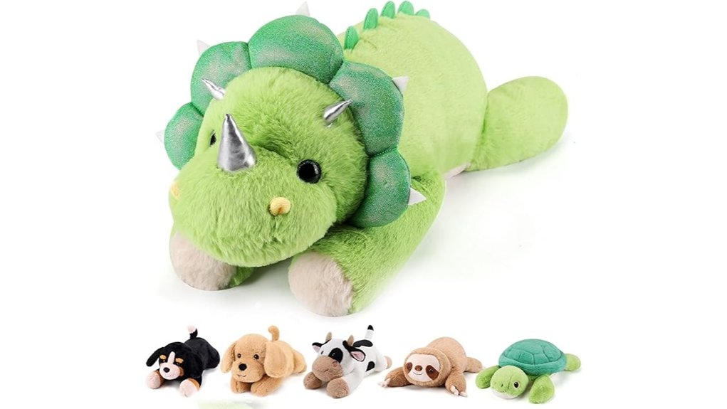 22 inch 4 5lb triceratops plush