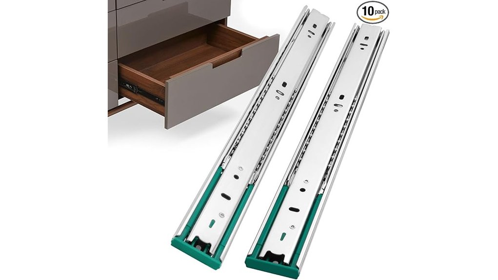 22 inch soft close drawer slides