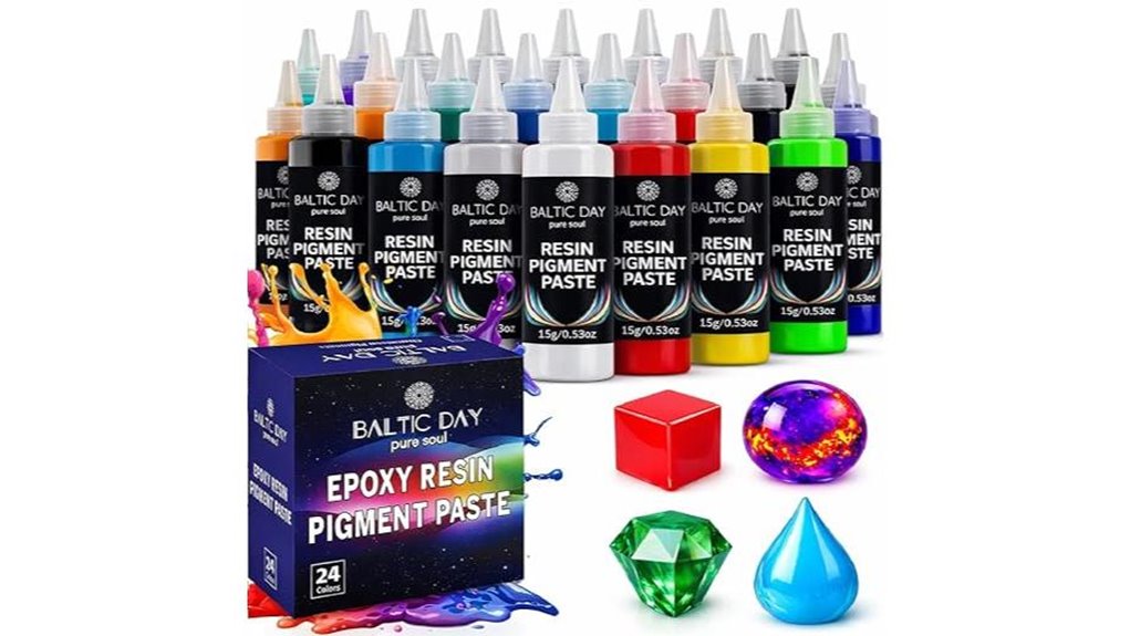 24 color uv resistant epoxy pigment