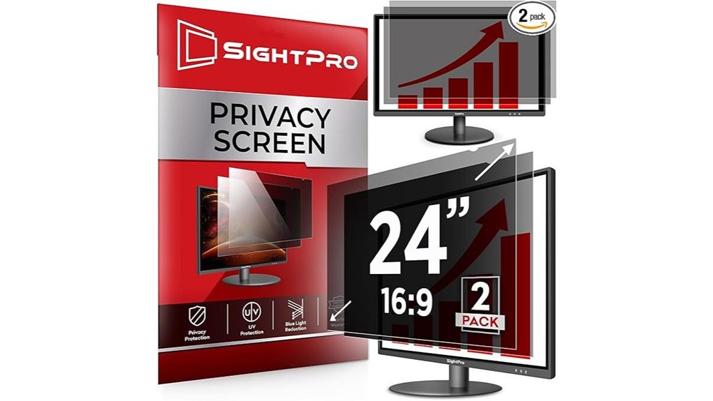 24 inch 16 9 privacy filters pack