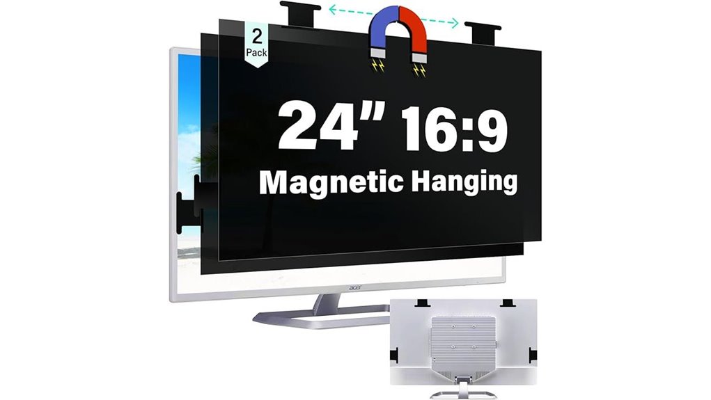 24 inch dual privacy filters