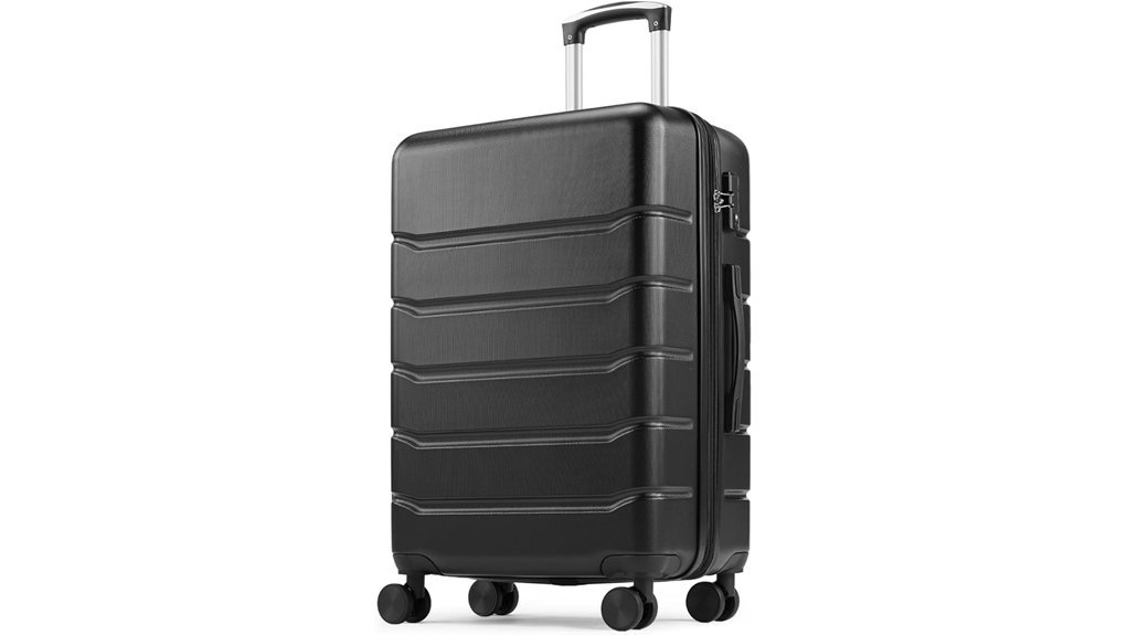 24 inch expandable hard shell carry on