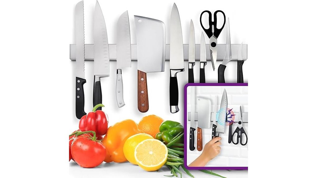 24 inch stainless steel magneticknife rack