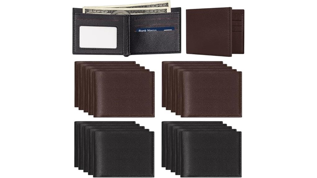 24 pack men s bifold wallets