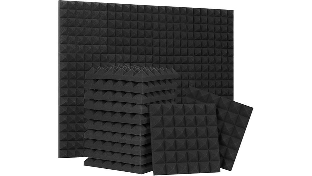 24 pack pyramid acoustic panels