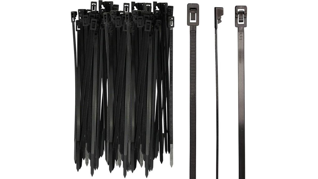 250 pack 8 uv resistant nylon zip ties