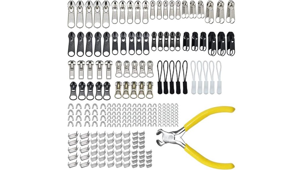 252 piece zipper repair kit