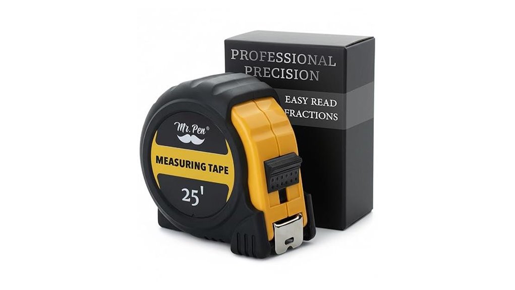 25 foot steel retractable tape