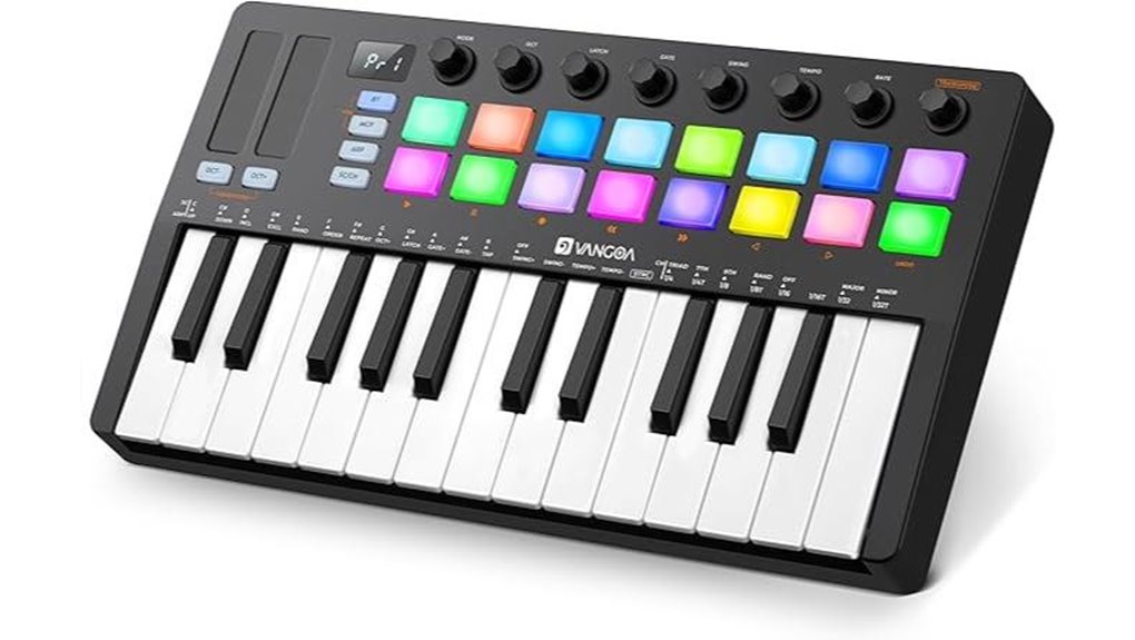 25 key midi pad controller