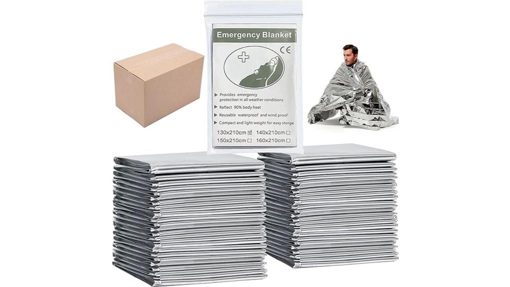 25 pack mylar emergency blankets