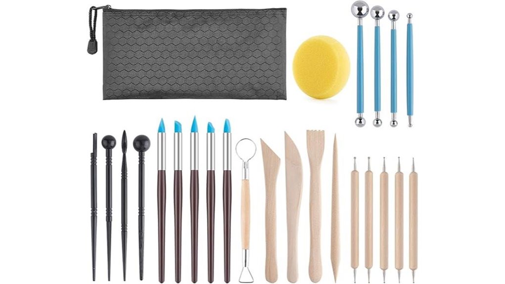 25 piece clay sculpting kit