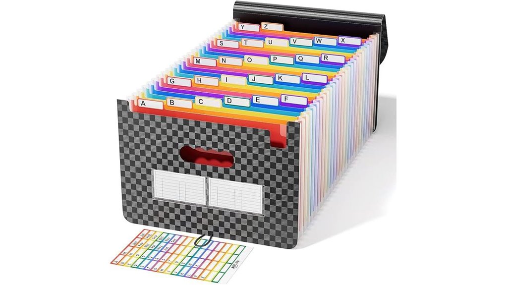 26 pocket a4 expanding organizer