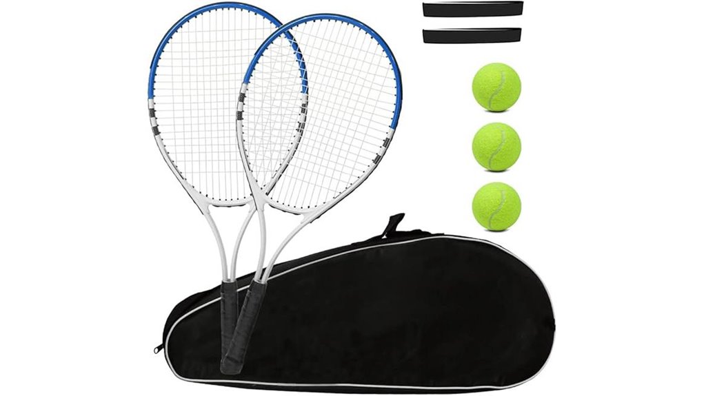 27 inch lightweight pre strung tennis racket