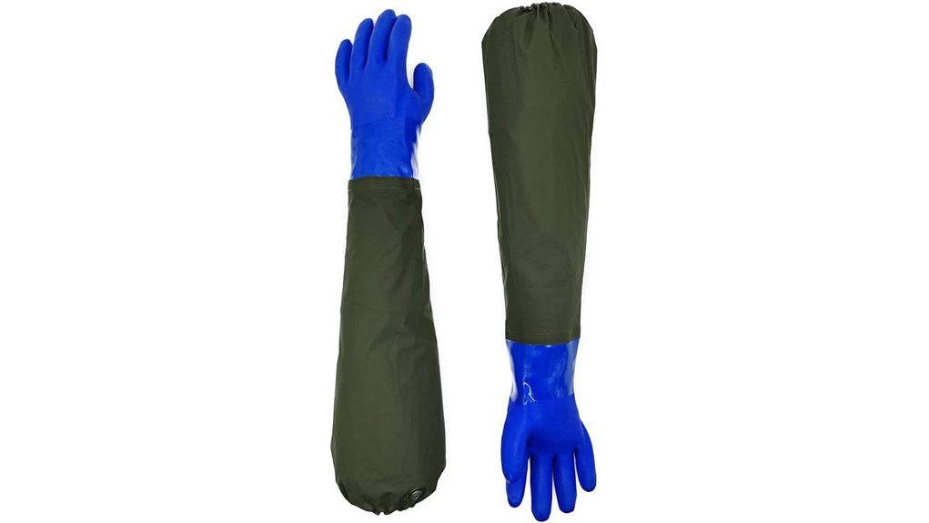 28 inch pvc insulated chemical resistant gloves