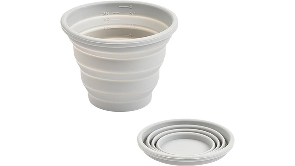 300ml silicone collapsible travel cup