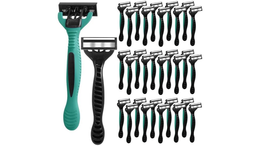 30 pack five blade sensitive razors