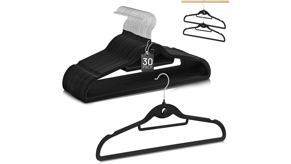 30 pack velvet non slip hangers