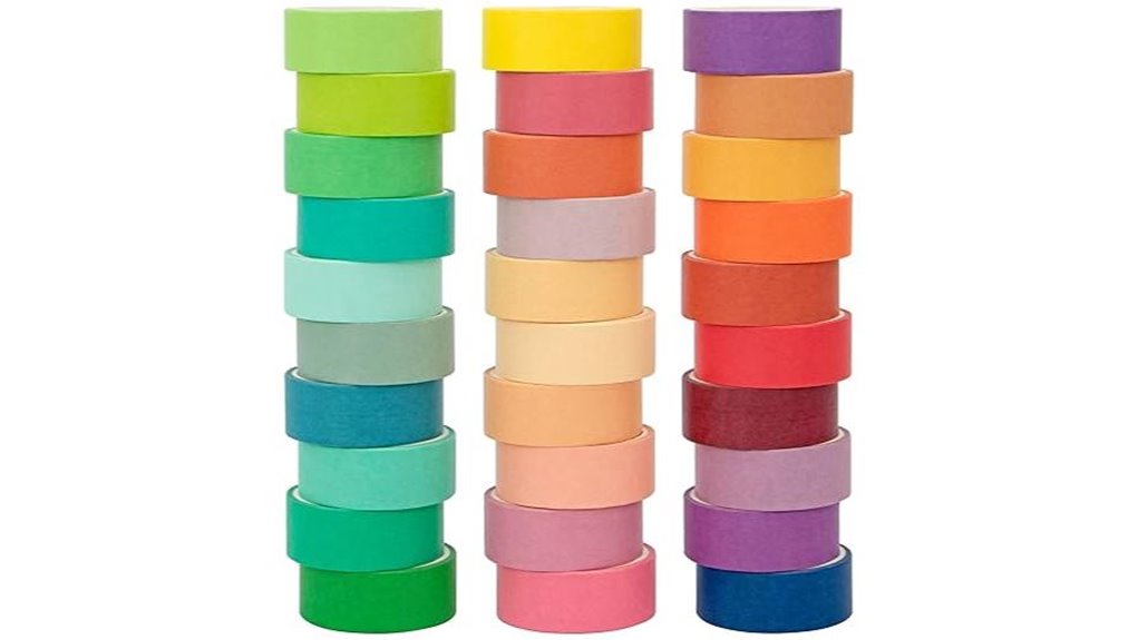 30 roll scrapbooking washi set