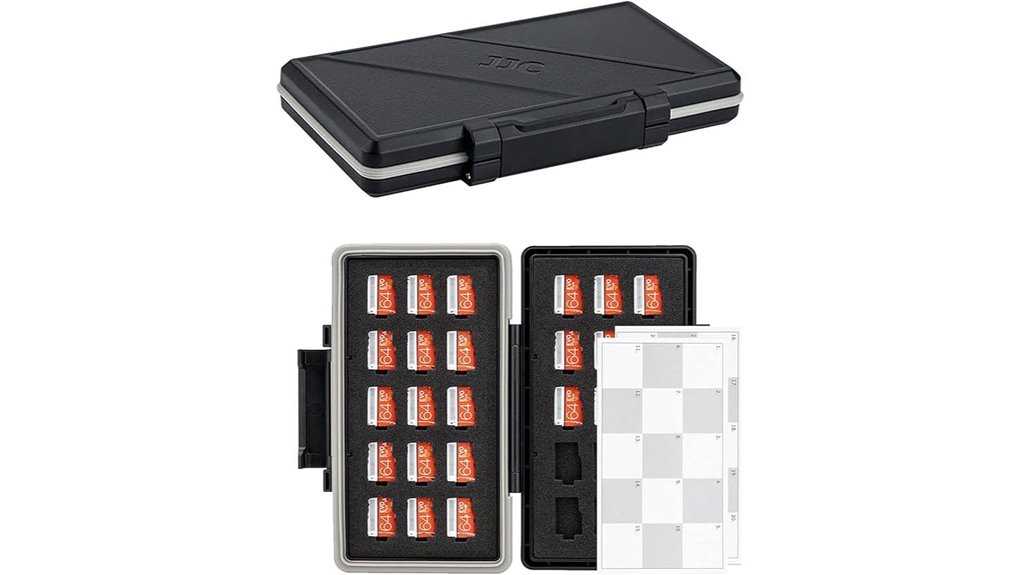 30 slot shockproof microsd case