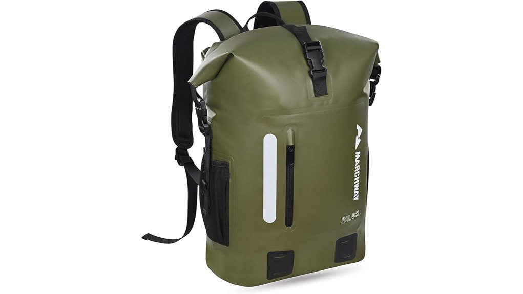 30l roll top waterproof backpack