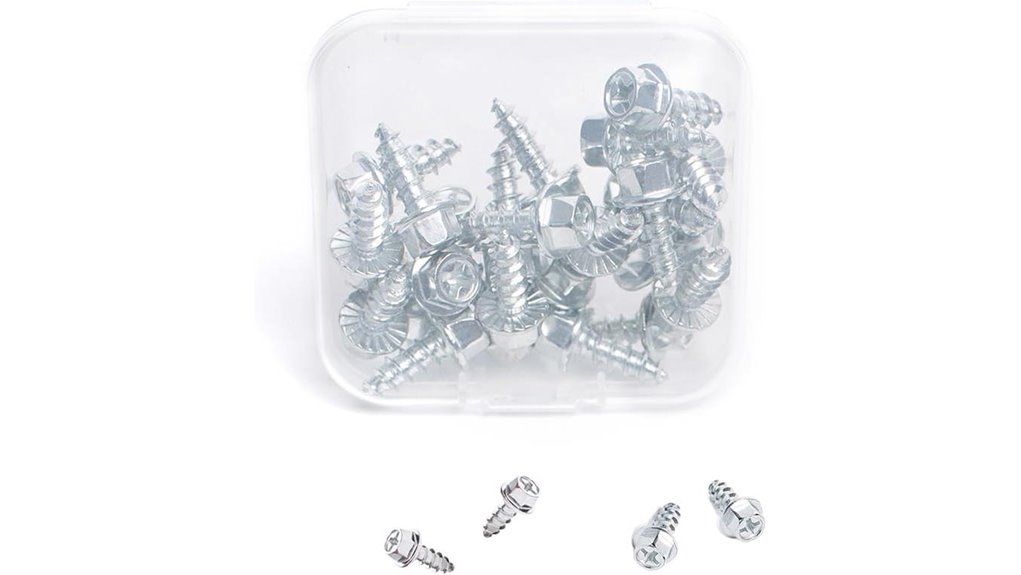 30pcs steel screw in studs