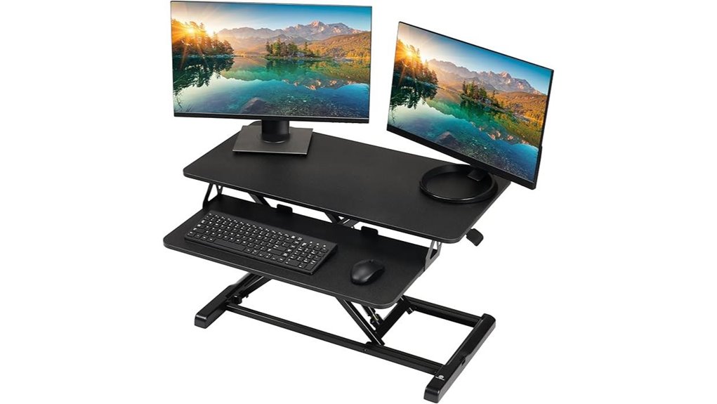 32 inch standing desk converter