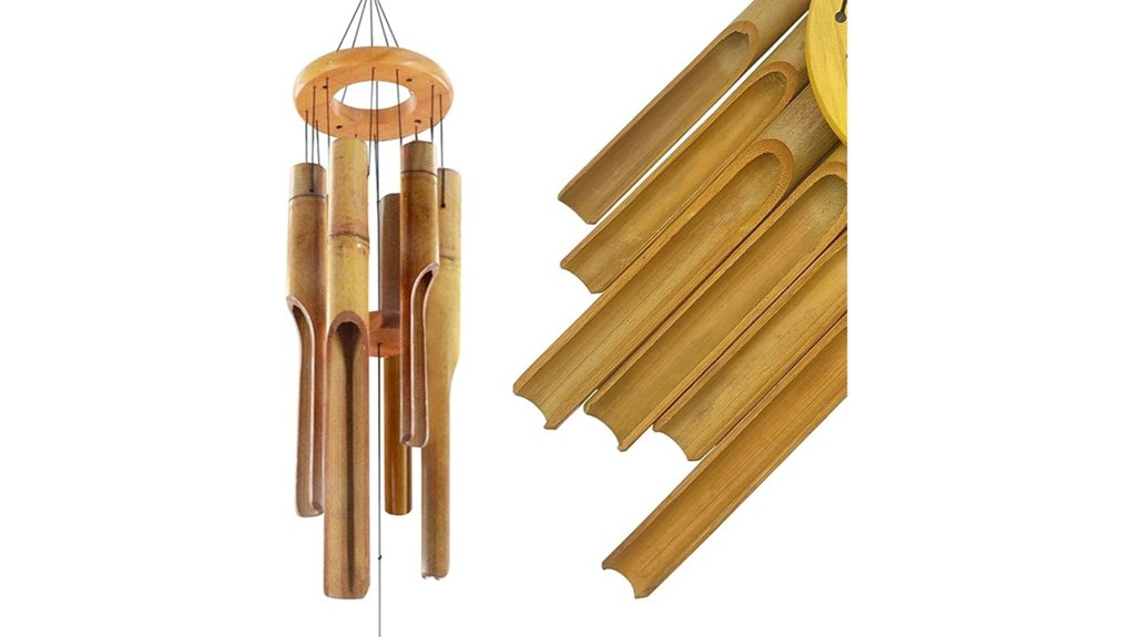 32 inch zen bamboo windchimes