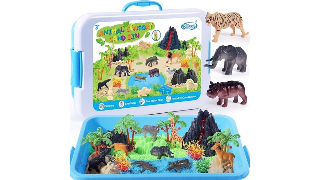 35 piece animal sensory sandkit