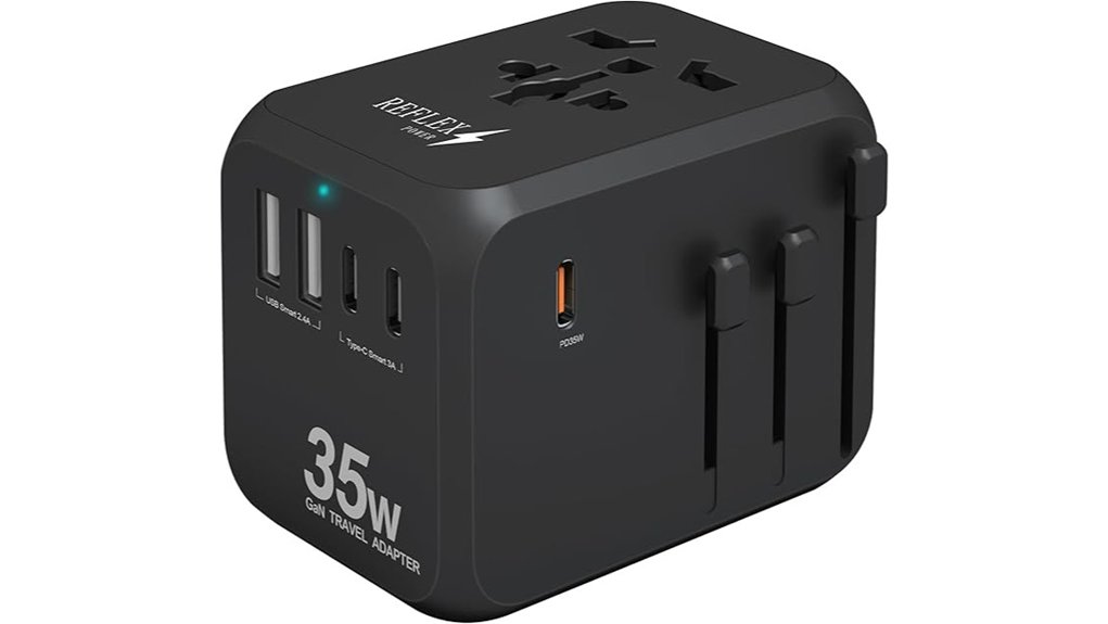 35w gan usb a c travel adapter